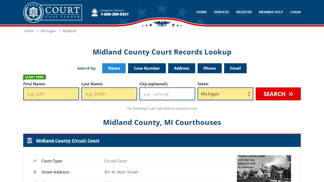 Midland County Court Records | MI Case Lookup