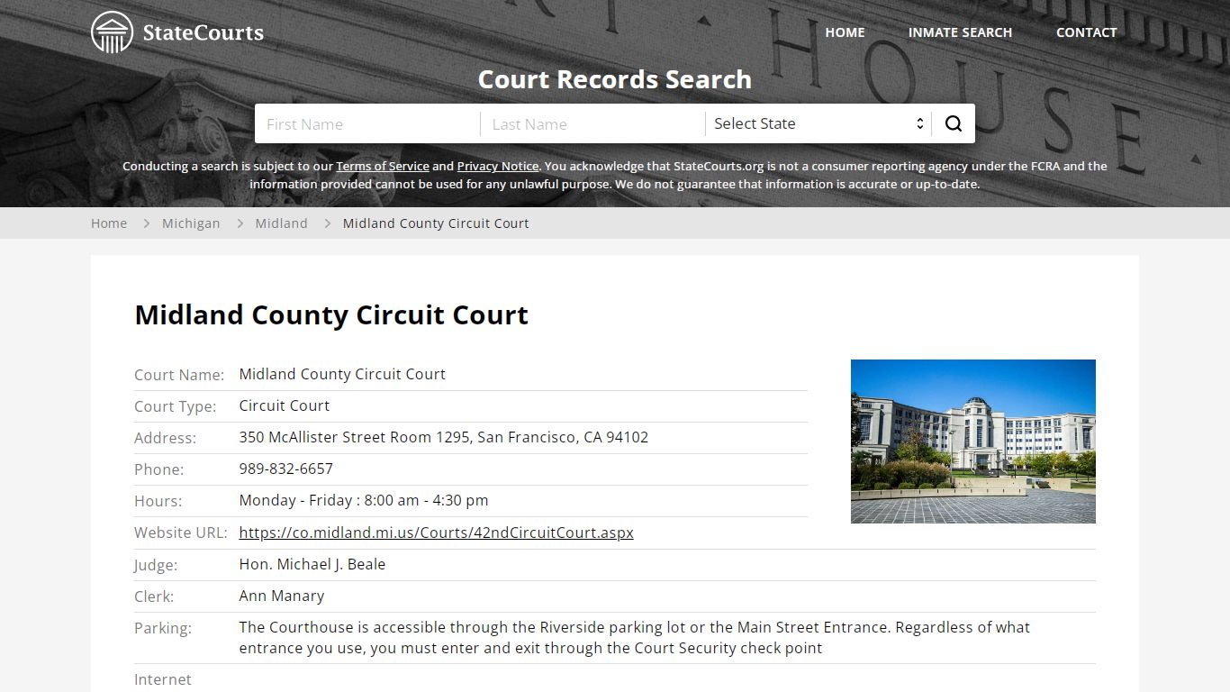 Midland County Circuit Court, Midland County, MI - StateCourts